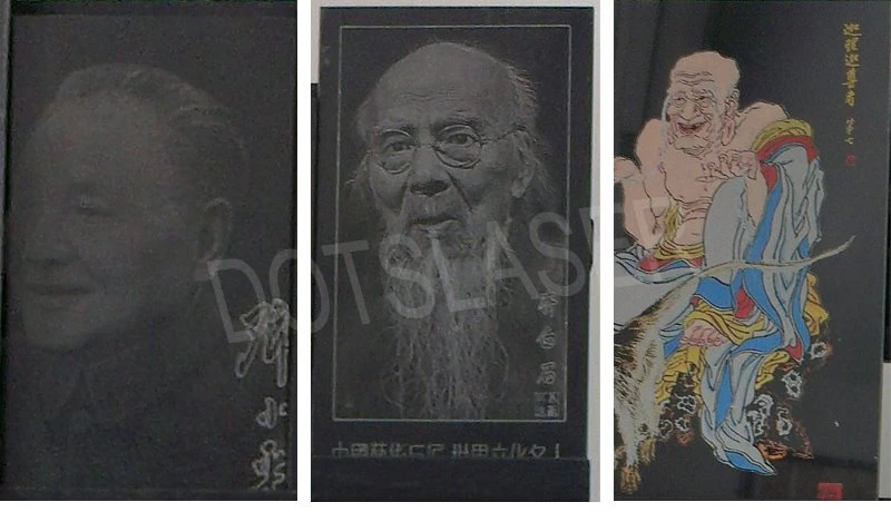 Granite figure laser marking items Granite figure laser marking items