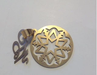Laser cutting on steel Laser cutting on steel