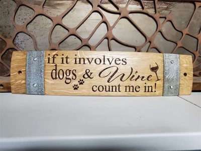 Wood wine barrel laser engraving Wood wine barrel laser engraving