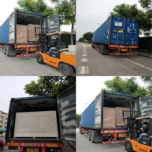 Shipment with CO2 laser machine